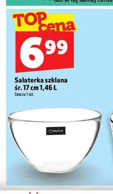 Salaterka szklana śr. 17 cm 1,46 l Galicja promocja w TOPAZ