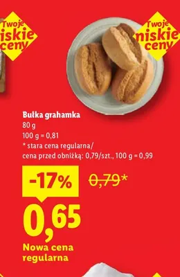 Bułka grahamka promocja w Lidl