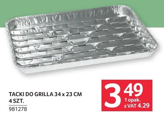 Tacki do grilla 34x23cm 981278 promocja w Selgros