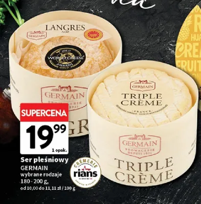 Ser pleśniowy Langres Germain promocja w Intermarche