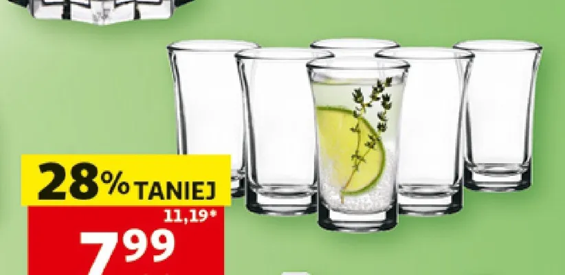 Komplet 6 kieliszków promocja w Auchan