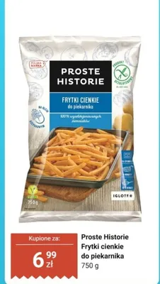 Frytki cienkie do piekarnika promocja w Dino