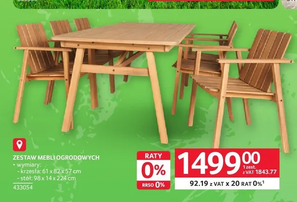 Zestaw mebli ogrodowych promocja w Selgros