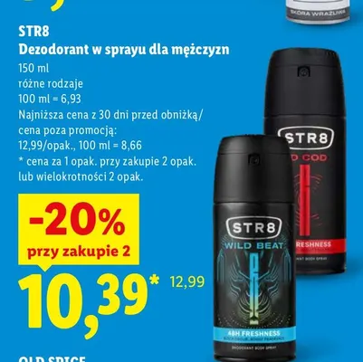 Dezodorant w sprayu dla mężczyzn STR8 Wild Beat promocja w Lidl