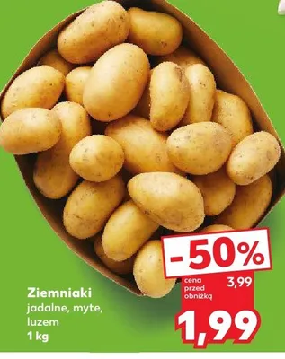 Ziemniaki jadalne, myte, luzem promocja w Kaufland