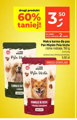 Mokra karma dla psa Pan Mięsko Psia Uczta z dzikiem promocja w Dealz