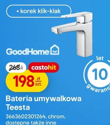 Bateria umywalkowa Teesta promocja w Castorama