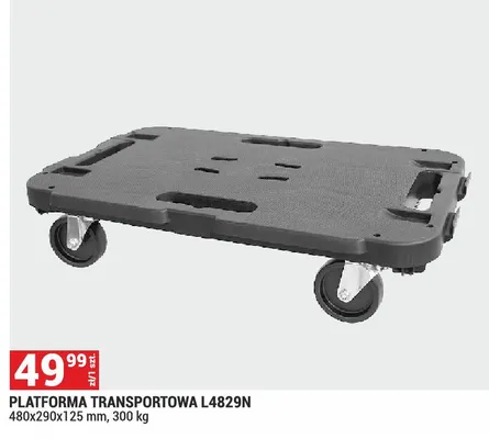 Platforma transportowa L4829N 480x290x125mm 300kg promocja w Merkury Market