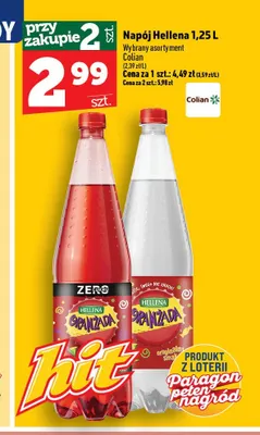 Oranżada Hellena Czerwona promocja w TOPAZ