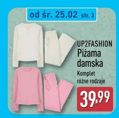 Piżama damska komplet promocja w Aldi