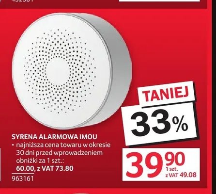 Syrena alarmowa IMOU promocja w Selgros