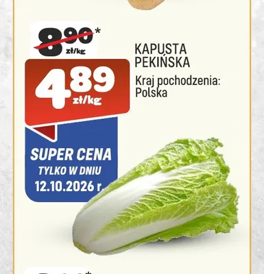 Kapusta pekińska promocja w Społem Praga