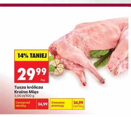 Tusza królicza Kraina Mięs promocja w Biedronka
