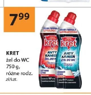 Żel do WC Kret 750g promocja w Drogerie Laboo