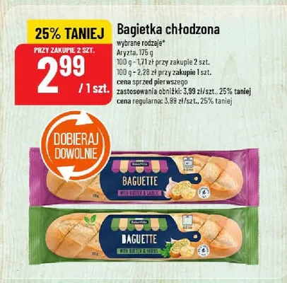 Bagietka chłodzona wybrane rodzaje promocja w POLOmarket