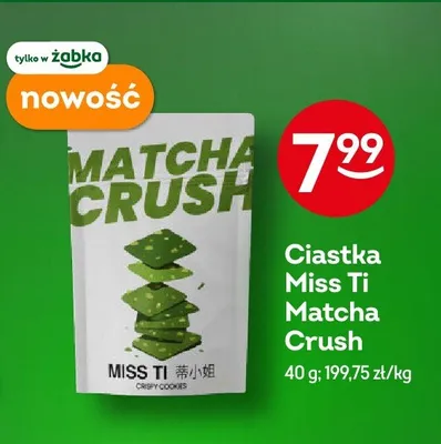 Ciastka Miss Ti Matcha Crush promocja w Żabka