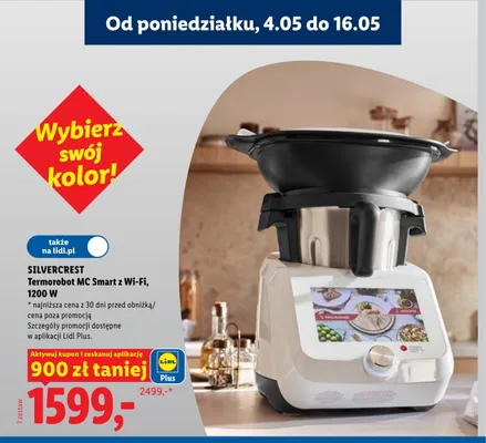 Termorobot SILVERCREST MC Smart z Wi-Fi 1200W promocja w Lidl