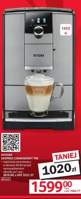 Ekspres ciśnieniowy 795 Nivona promocja w Selgros