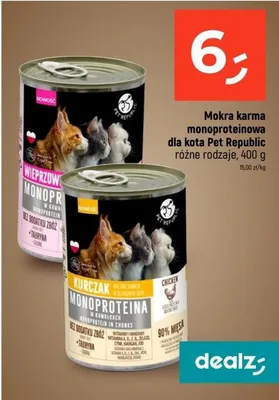 Karma mokra monoproteinowa dla kota różne rodzaje promocja w Dealz