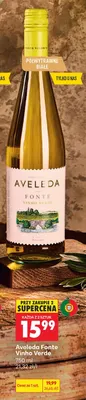 Wino białe Aveleda Fonte Vinho Verde promocja w Biedronka