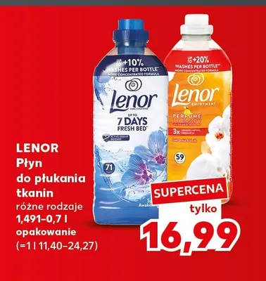 Płyn do płukania tkanin Lenor promocja w Kaufland