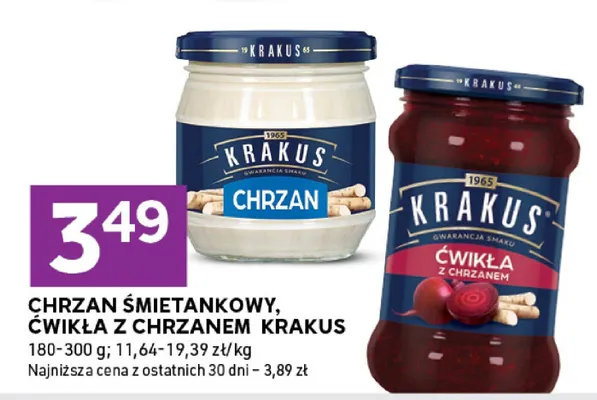 Chrzan śmietankowy, ćwikła z chrzanem promocja w Stokrotka