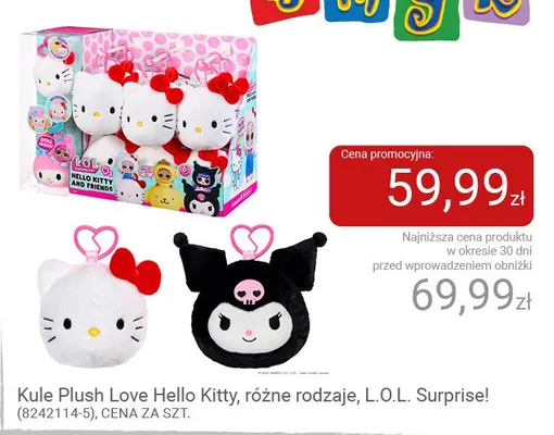Kule Plush Love Hello Kitty L.O.L. Surprise! promocja w Smyk