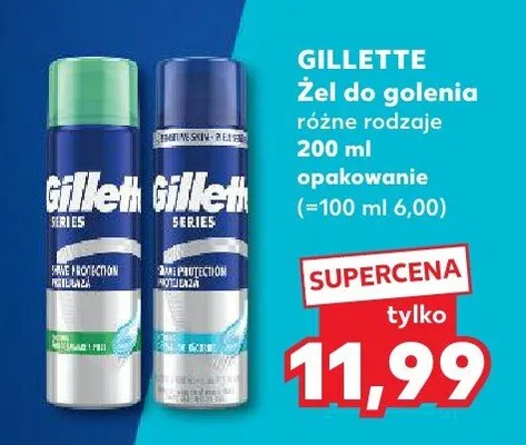Żel do golenia różne rodzaje promocja w Kaufland