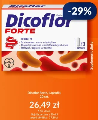 Suplement diety Dicoflor Forte kapsułki promocja w DOZ.PL