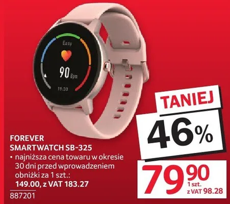 Smartwatch FOREVER SB-325 promocja w Selgros