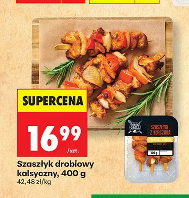 Szaszłyk drobiowy klasyczny Czas na Grill promocja w Biedronka