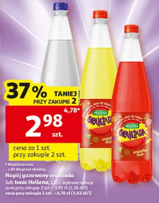 Napój gazowany tonic Hellena promocja w Auchan