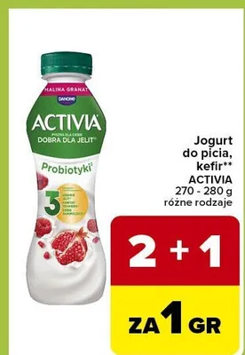 Jogurt do picia, kefir promocja w Carrefour Express