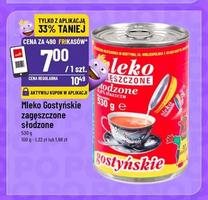 Mleko Gostyńskie zagęszczone słodzone promocja w POLOmarket
