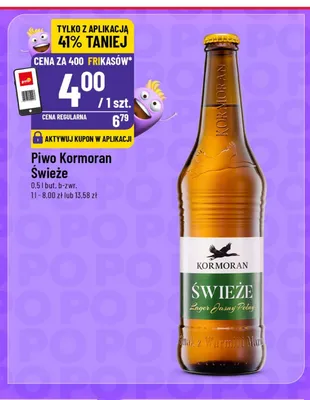 Piwo Kormoran Świeże promocja w POLOmarket
