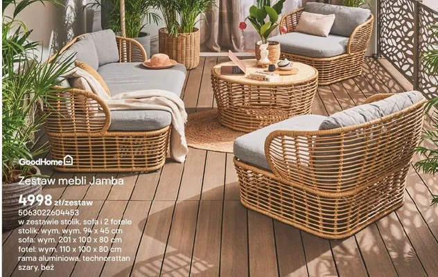 Zestaw mebli Jamba promocja w Castorama