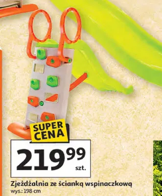 Zjeżdżalnia ze ścianką wspinaczkową promocja w Auchan