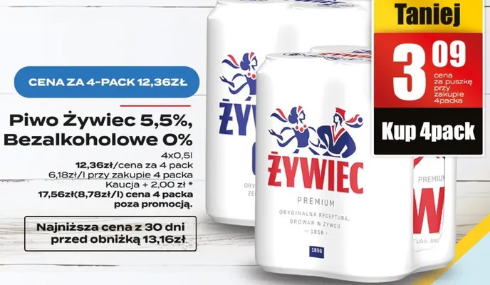 Piwo bezalkoholowe Żywiec promocja w Supeco