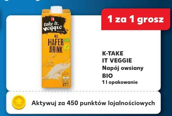 Napój owsiany BIO promocja w Kaufland