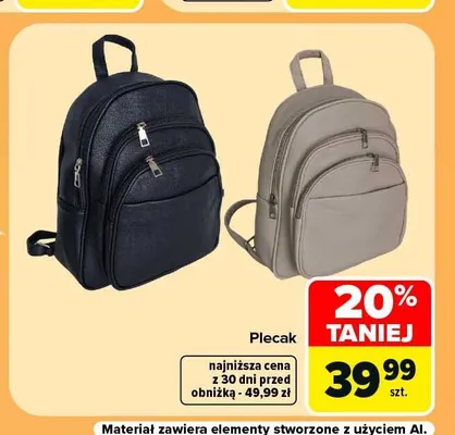 Plecak promocja w Carrefour