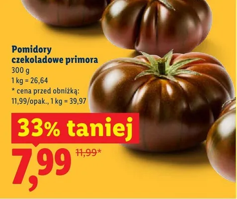 Pomidory czekoladowe primora promocja w Lidl