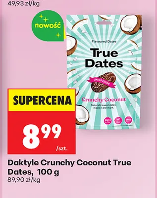 Daktyle Crunchy Coconut True Dates promocja w Biedronka