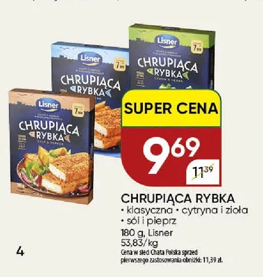 Chrupiąca rybka klasyczna Lisner promocja w Chata Polska