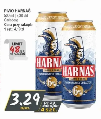 Piwo Harnaś promocja w Słoneczko
