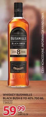 Whiskey Bushmills Black Bush 8 YO 40% 736523 promocja w Selgros