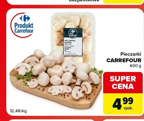 Pieczarki Carrefour promocja w Carrefour Market