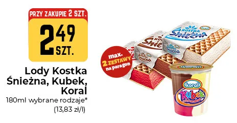 Lody Kostka Śnieżna promocja w Społem Częstochowa