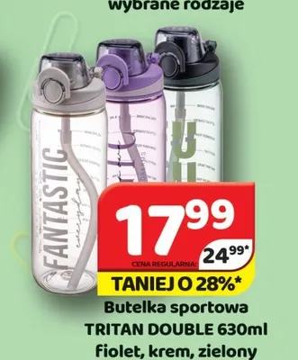 Butelka sportowa Tritan Double krem promocja w Delfin
