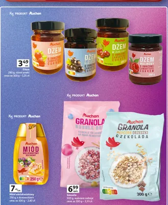 Miód wielokwiatowy z dozownikiem promocja w Auchan