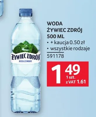 Woda Żywiec Zdrój promocja w Selgros